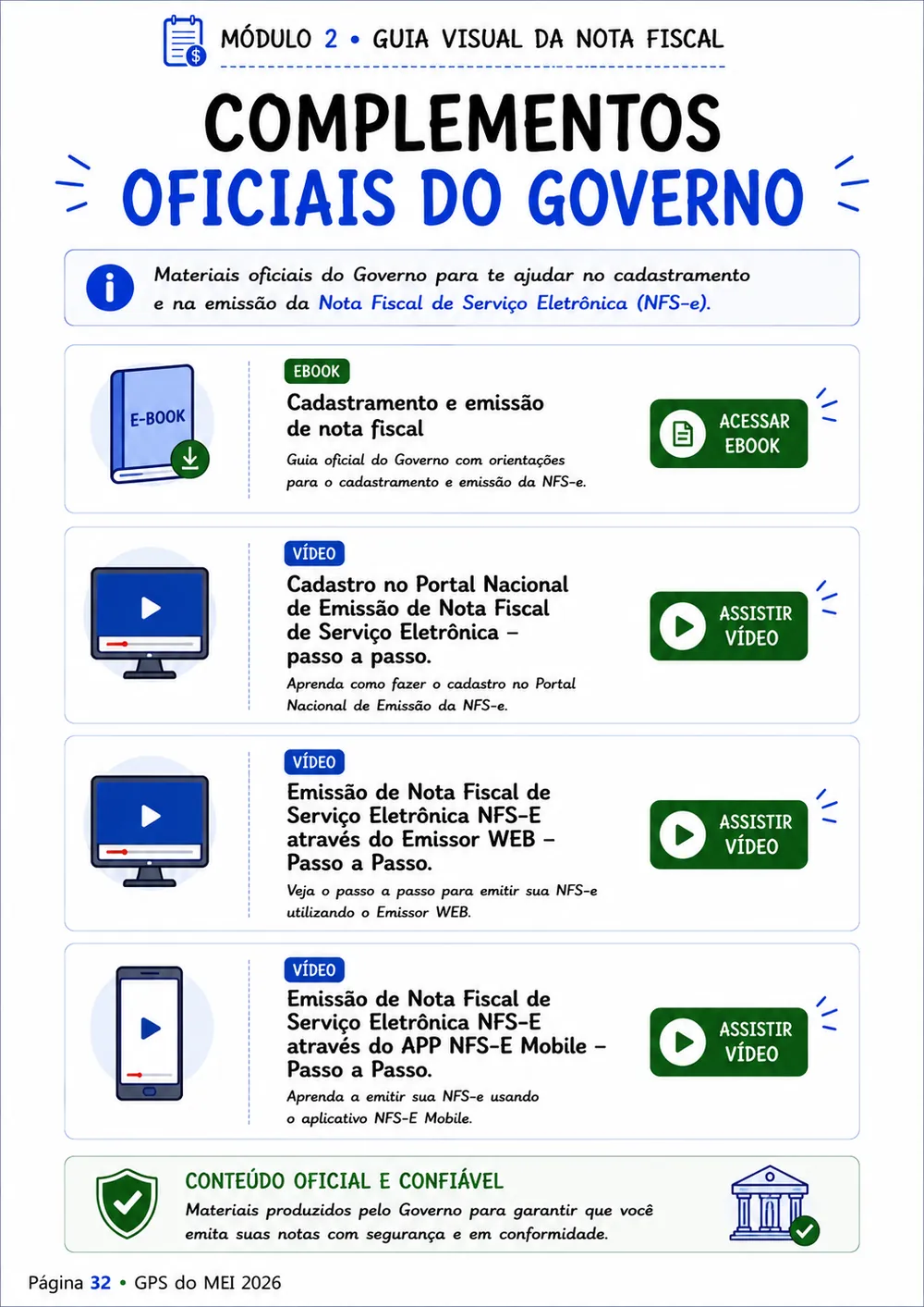 Complementos oficiais do Governo